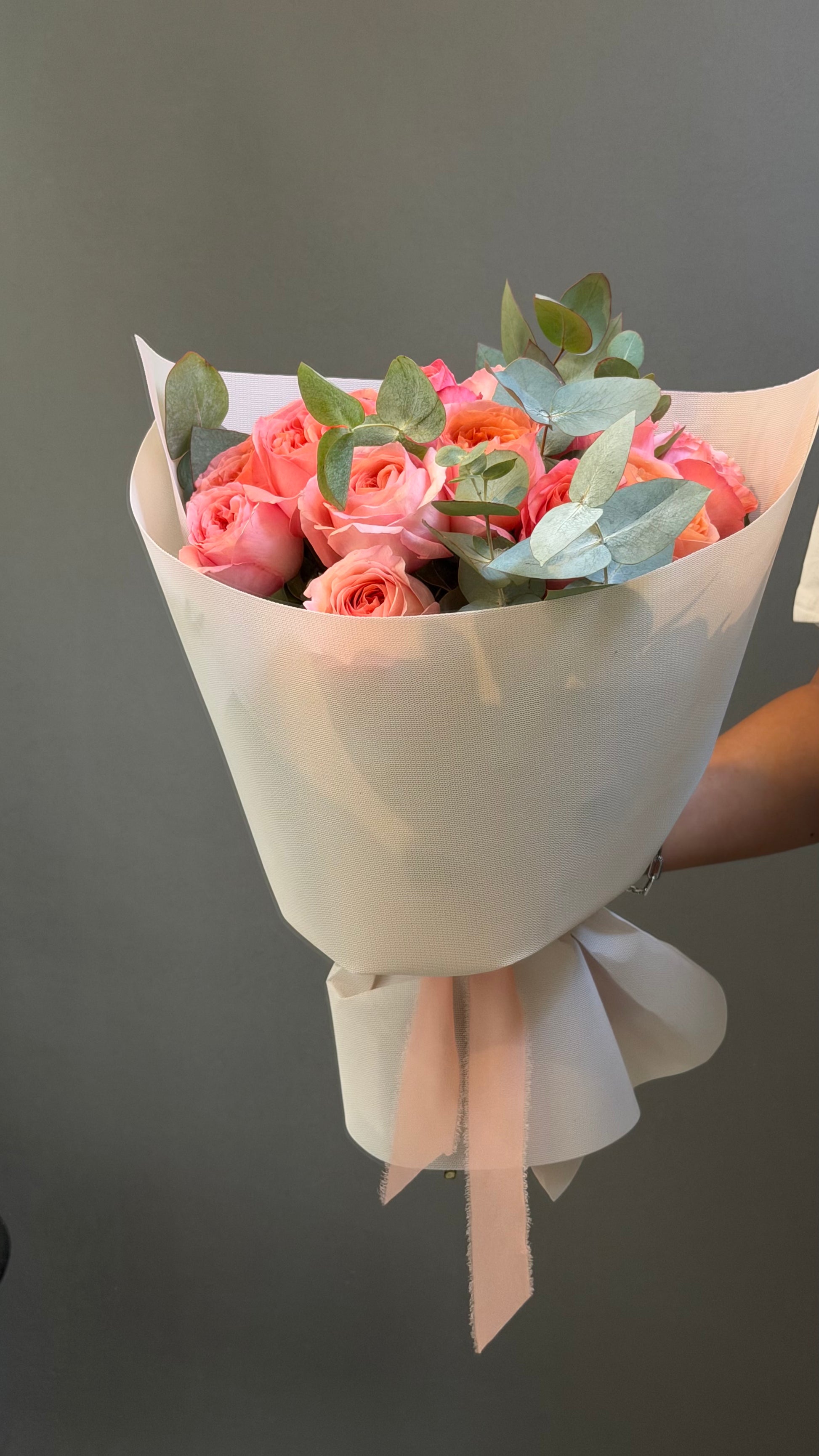 Abrazo en rosa